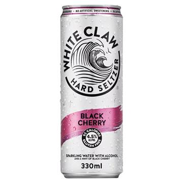 White Claw Hard Seltzer Black Cherry Cans