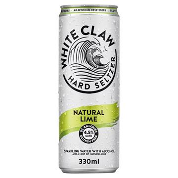 White Claw Hard Seltzer Natural Lime Cans