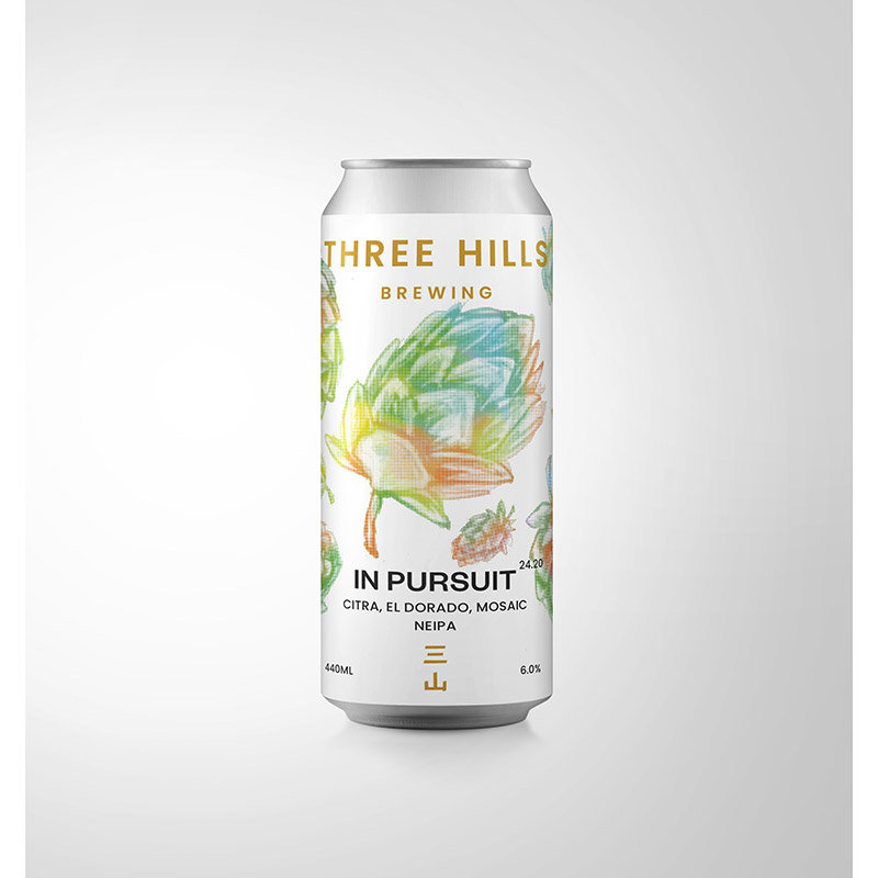 Three Hills In Pursuit 24.20 NEIPA 440ml Cans