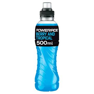 Powerade Berry Tropical Plastic Bottle 500ml x 12