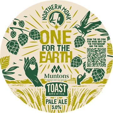 Northern Monk X Toast Ale One For The Earth Carbon Negative Pale Ale 30L Keg