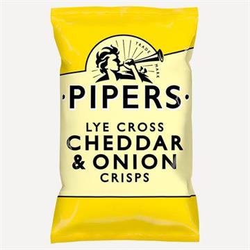 Pipers Cheddar & Onion Crisps